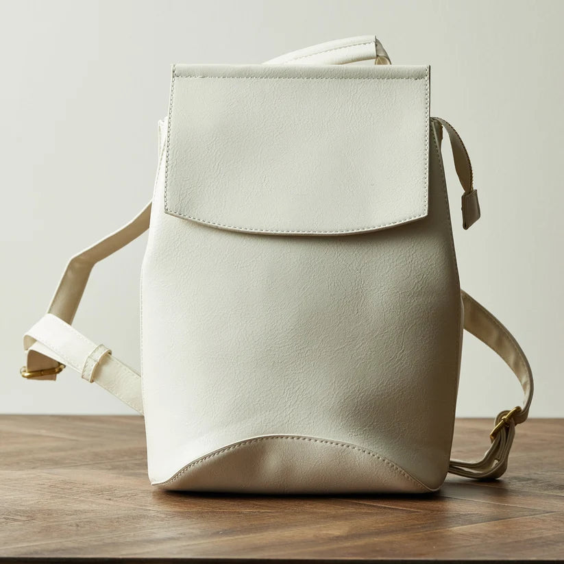 Convertible Vegan Leather Mini Backpack Crossbody Bag