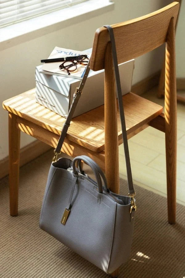 Pebbled PU Leather Minimalist Palina Everyday Shoulder Tote
