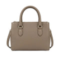 Elegant Medium Faux Leather Satchel Crossbody Handbag