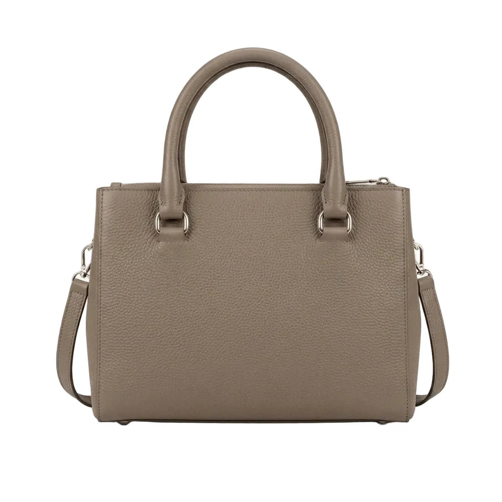 Elegant Medium Faux Leather Satchel Crossbody Handbag