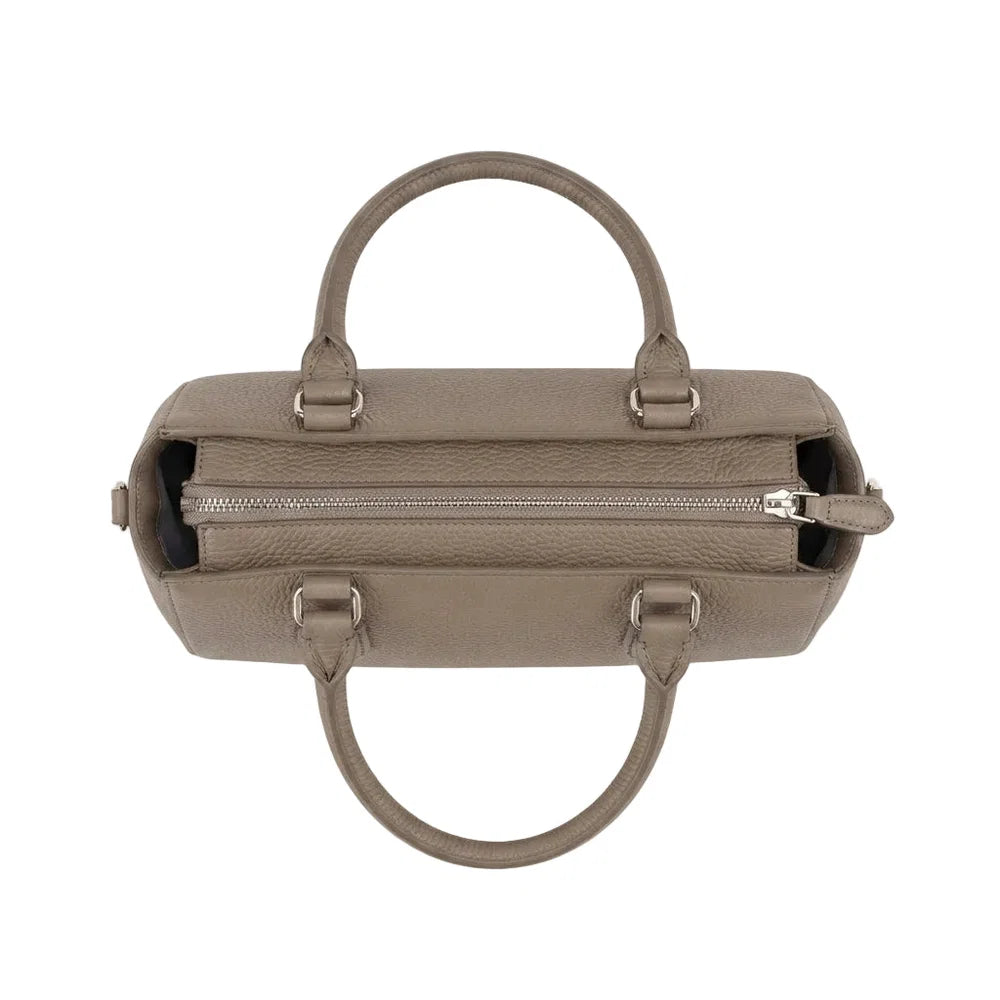 Elegant Medium Faux Leather Satchel Crossbody Handbag