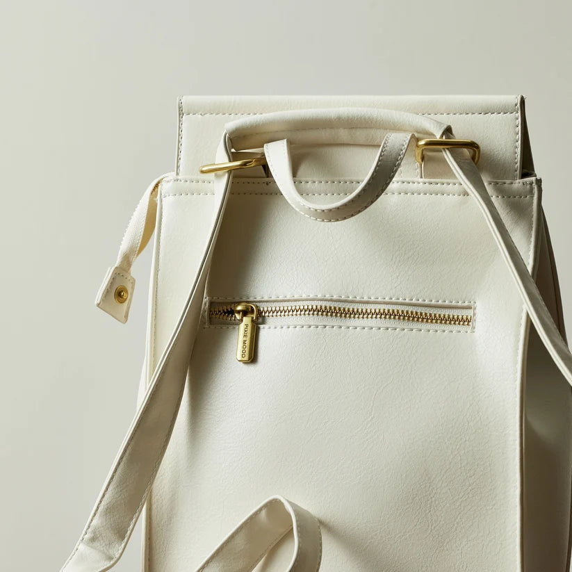 Convertible Vegan Leather Mini Backpack Crossbody Bag