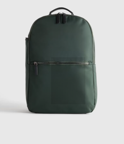 Slim Water‑Repellent Nylon Travel Laptop Backpack