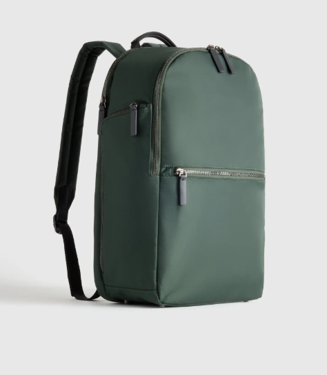 Slim Water‑Repellent Nylon Travel Laptop Backpack